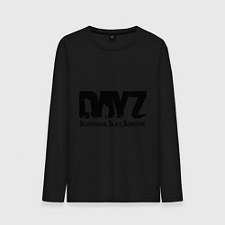 Лонгслив хлопковый мужской DayZ: Slay Survive, цвет: черный