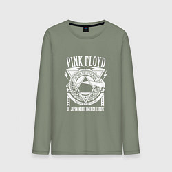 Лонгслив хлопковый мужской Pink Floyd, цвет: авокадо