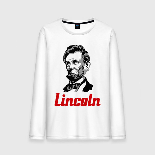 Мужской лонгслив Abraham Lincoln / Белый – фото 1