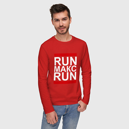 Мужской лонгслив Run Макс Run / Красный – фото 3