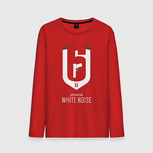 Мужской лонгслив Rainbow Six Siege: White Noise / Красный – фото 1