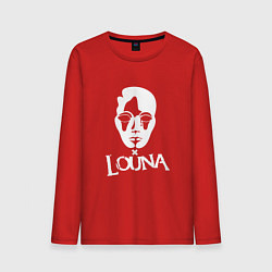 Лонгслив хлопковый мужской Louna: Behind a Mask, цвет: красный