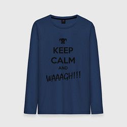 Мужской лонгслив Keep Calm & WAAAGH