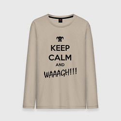 Мужской лонгслив Keep Calm & WAAAGH