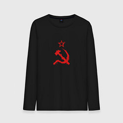 Лонгслив хлопковый мужской Atomic Heart: СССР, цвет: черный