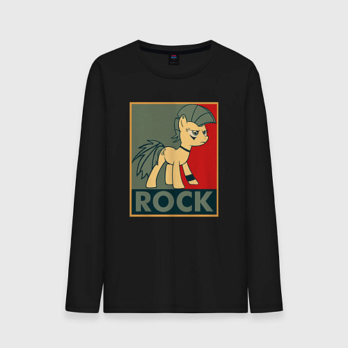 Мужской лонгслив Rock Pony / Черный – фото 1