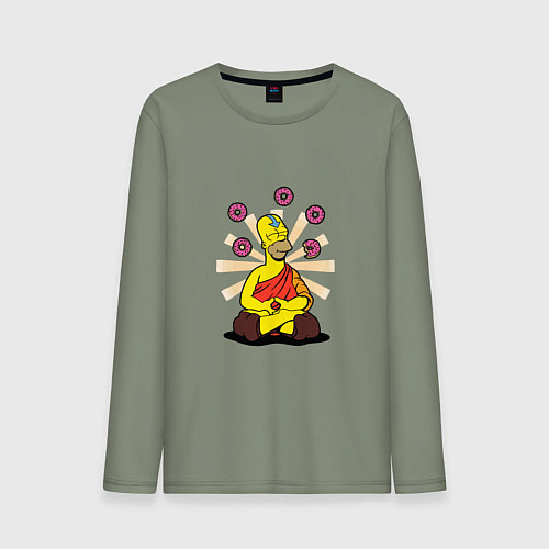 Мужской лонгслив Homer Relax / Авокадо – фото 1