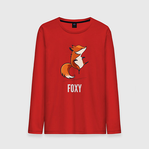 Мужской лонгслив Little Foxy / Красный – фото 1