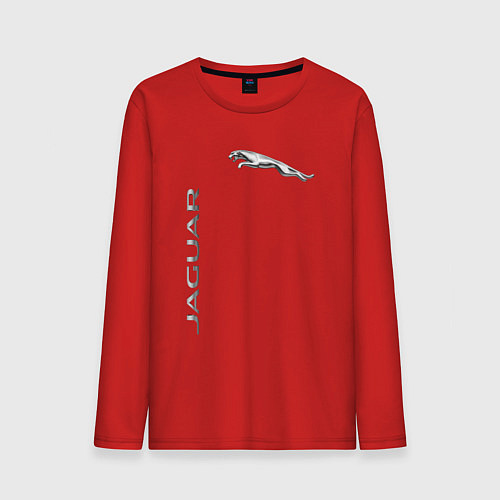 Мужской лонгслив Jaguar Motors / Красный – фото 1