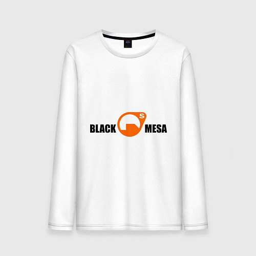 Мужской лонгслив Black Mesa: Logo / Белый – фото 1