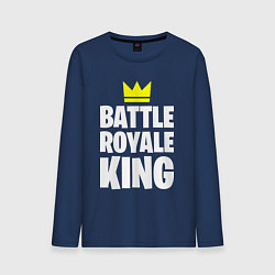 Лонгслив хлопковый мужской Battle Royale King, цвет: тёмно-синий