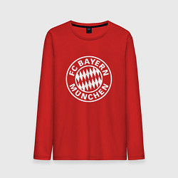 Лонгслив хлопковый мужской FC Bayern Munchen, цвет: красный