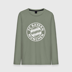 Лонгслив хлопковый мужской FC Bayern Munchen, цвет: авокадо