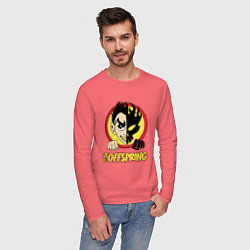 Лонгслив хлопковый мужской The Offspring Boy, цвет: коралловый — фото 2