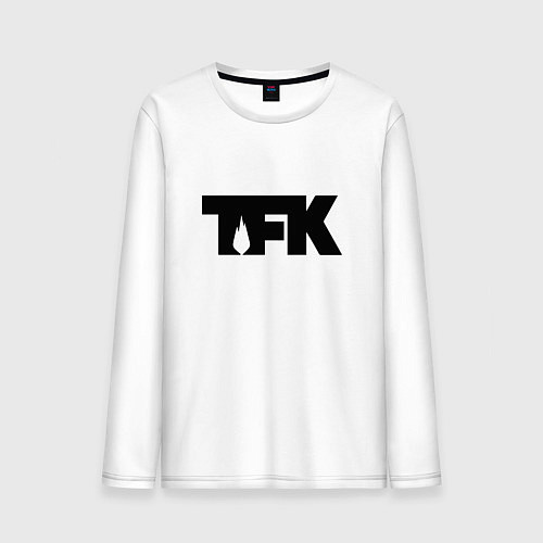 Мужской лонгслив TFK: Black Logo / Белый – фото 1