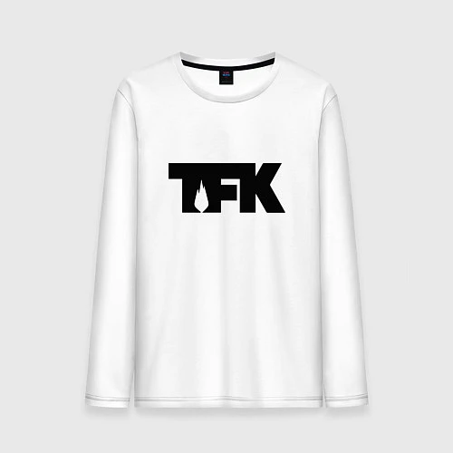 Мужской лонгслив TFK: Black Logo / Белый – фото 1