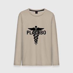 Лонгслив хлопковый мужской Placebo, цвет: миндальный