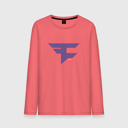 Лонгслив хлопковый мужской Faze Clan Ultraviolet, цвет: коралловый