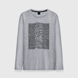 Лонгслив хлопковый мужской Unknown Pleasures, цвет: меланж