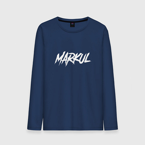 Мужской лонгслив Markul / Тёмно-синий – фото 1