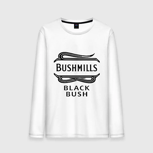 Мужской лонгслив Bushmills black bush / Белый – фото 1