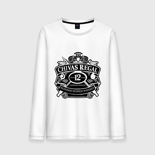 Мужской лонгслив Chivas Regal blended scotch / Белый – фото 1