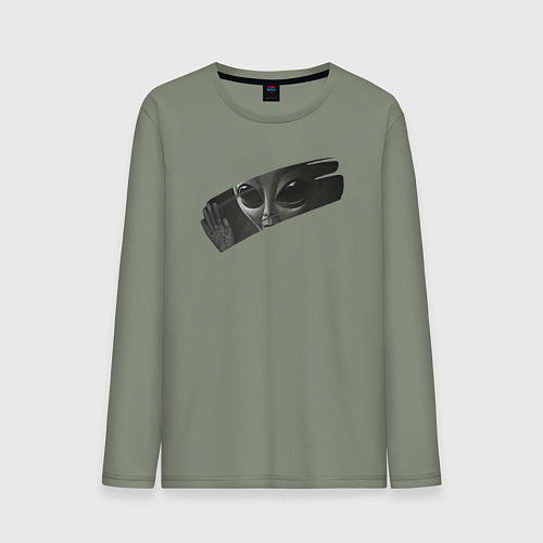 Мужской лонгслив Alien433 / Авокадо – фото 1