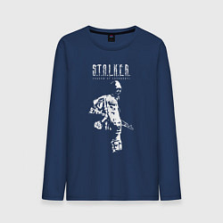 Лонгслив хлопковый мужской STALKER: Shadow of Chernobyl, цвет: тёмно-синий