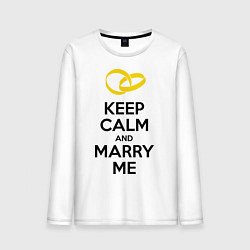 Мужской лонгслив Keep Calm & Marry Me