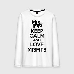 Мужской лонгслив Keep Calm & Love Misfits