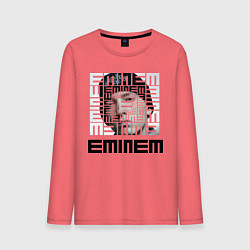 Лонгслив хлопковый мужской Eminem labyrinth, цвет: коралловый