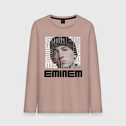 Лонгслив хлопковый мужской Eminem labyrinth, цвет: пыльно-розовый
