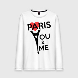 Мужской лонгслив Paris: You & me