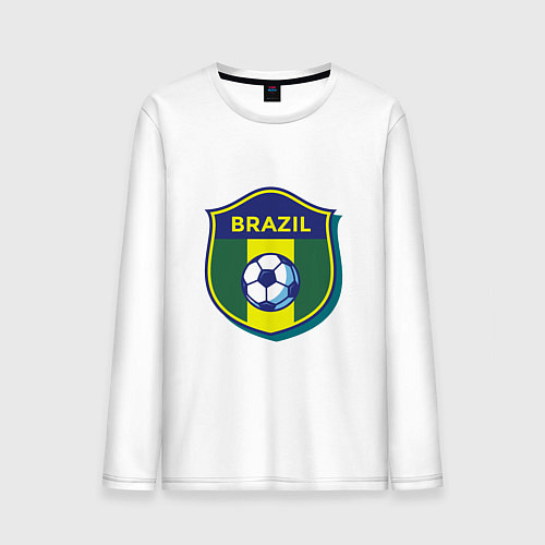 Мужской лонгслив Brazil Football / Белый – фото 1