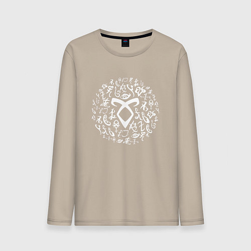 Мужской лонгслив Shadowhunters Runes / Миндальный – фото 1