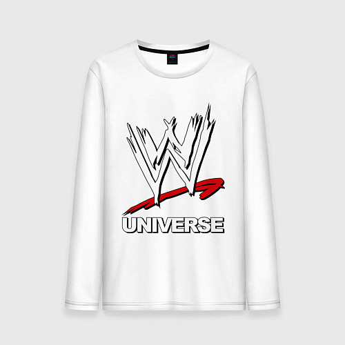 Мужской лонгслив WWE universe / Белый – фото 1