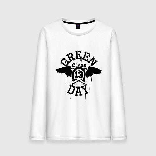 Мужской лонгслив Green Day: Class of 13 / Белый – фото 1