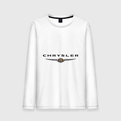 Лонгслив хлопковый мужской Chrysler logo, цвет: белый