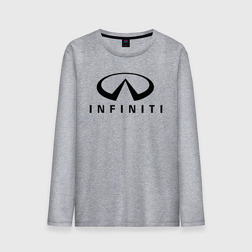 Мужской лонгслив Infiniti logo / Меланж – фото 1