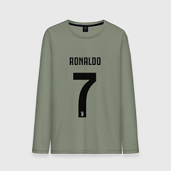 Лонгслив хлопковый мужской RONALDO 7, цвет: авокадо