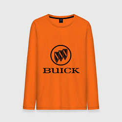 Лонгслив хлопковый мужской Buick logo цвета оранжевый — фото 1