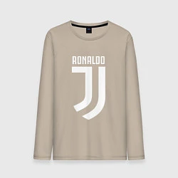 Лонгслив хлопковый мужской Ronaldo CR7, цвет: миндальный