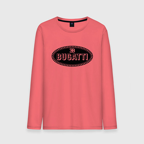 Мужской лонгслив Bugatti logo / Коралловый – фото 1
