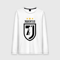 Лонгслив хлопковый мужской Juventus 7J цвета белый — фото 1