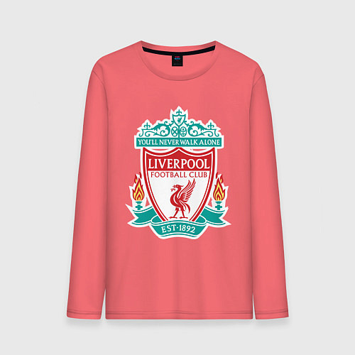 Мужской лонгслив Liverpool FC / Коралловый – фото 1