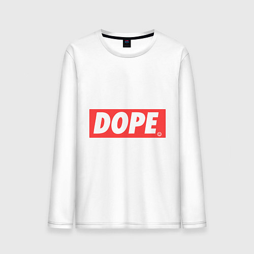 Мужской лонгслив Dope Logo / Белый – фото 1