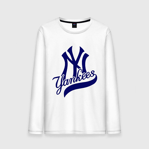 Мужской лонгслив NY - Yankees / Белый – фото 1