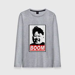 Лонгслив хлопковый мужской BOOM: Kim Chen Eun, цвет: меланж