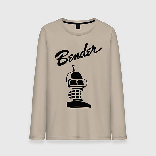 Мужской лонгслив Bender monochrome / Миндальный – фото 1