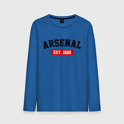 Лонгслив хлопковый мужской FC Arsenal Est. 1886, цвет: синий